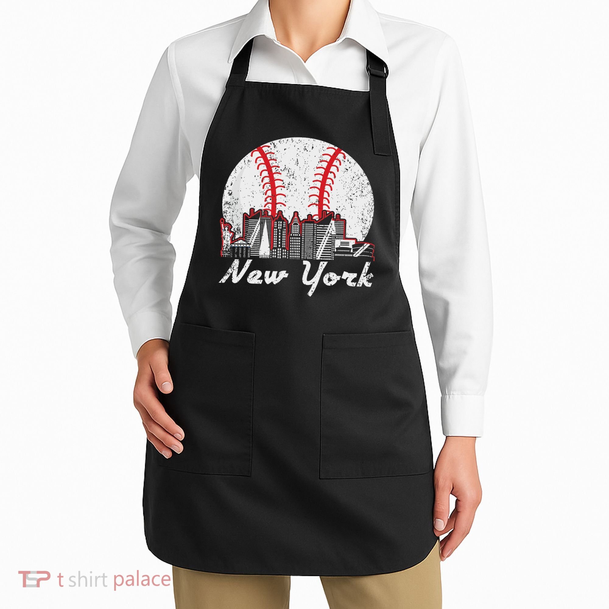 New York Baseball Ny Apron