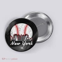 New York Baseball Ny Button thumb 0