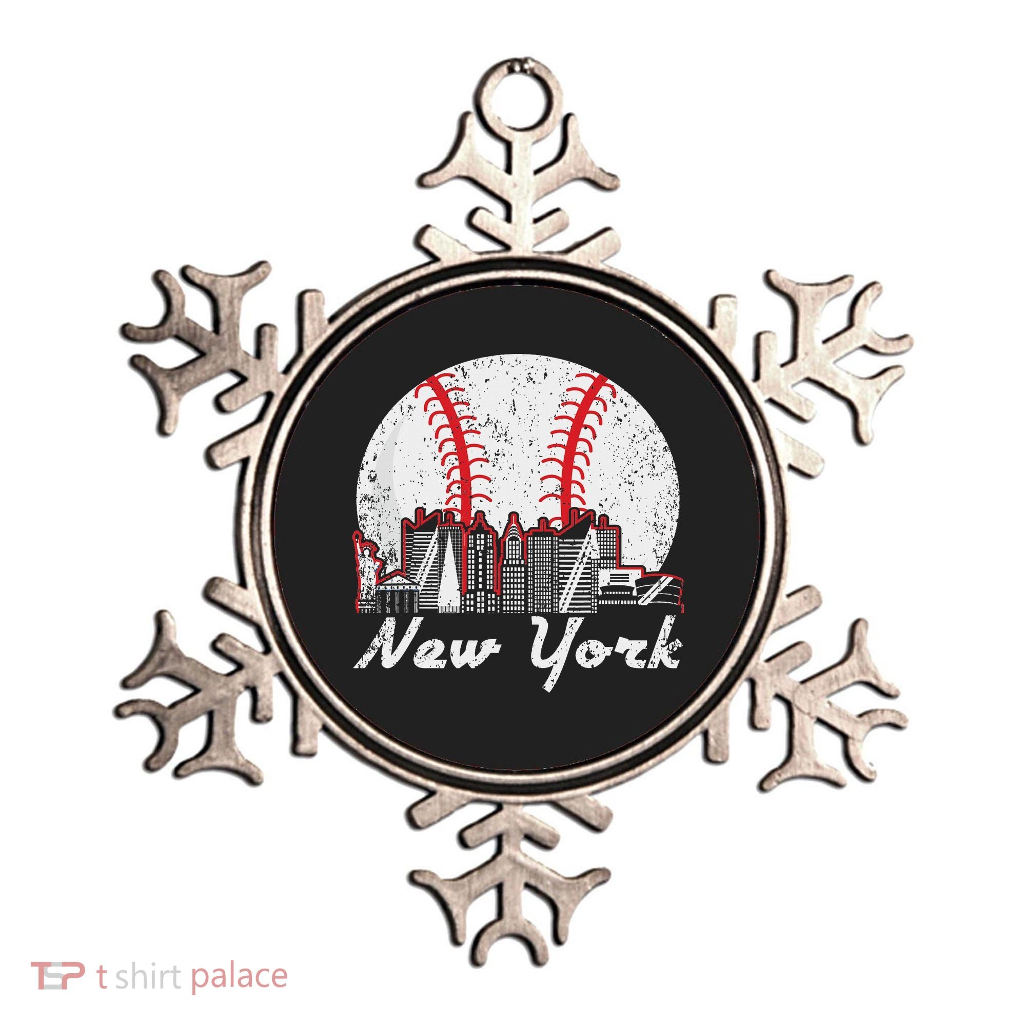 New York Baseball Ny Ornament