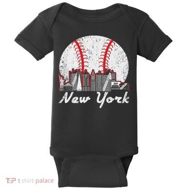 New York Baseball Ny Baby Bodysuit
