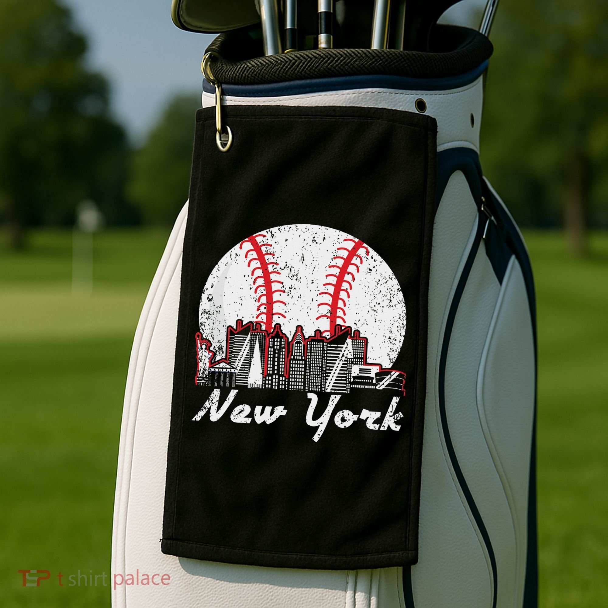 New York Baseball Ny Golf Towel