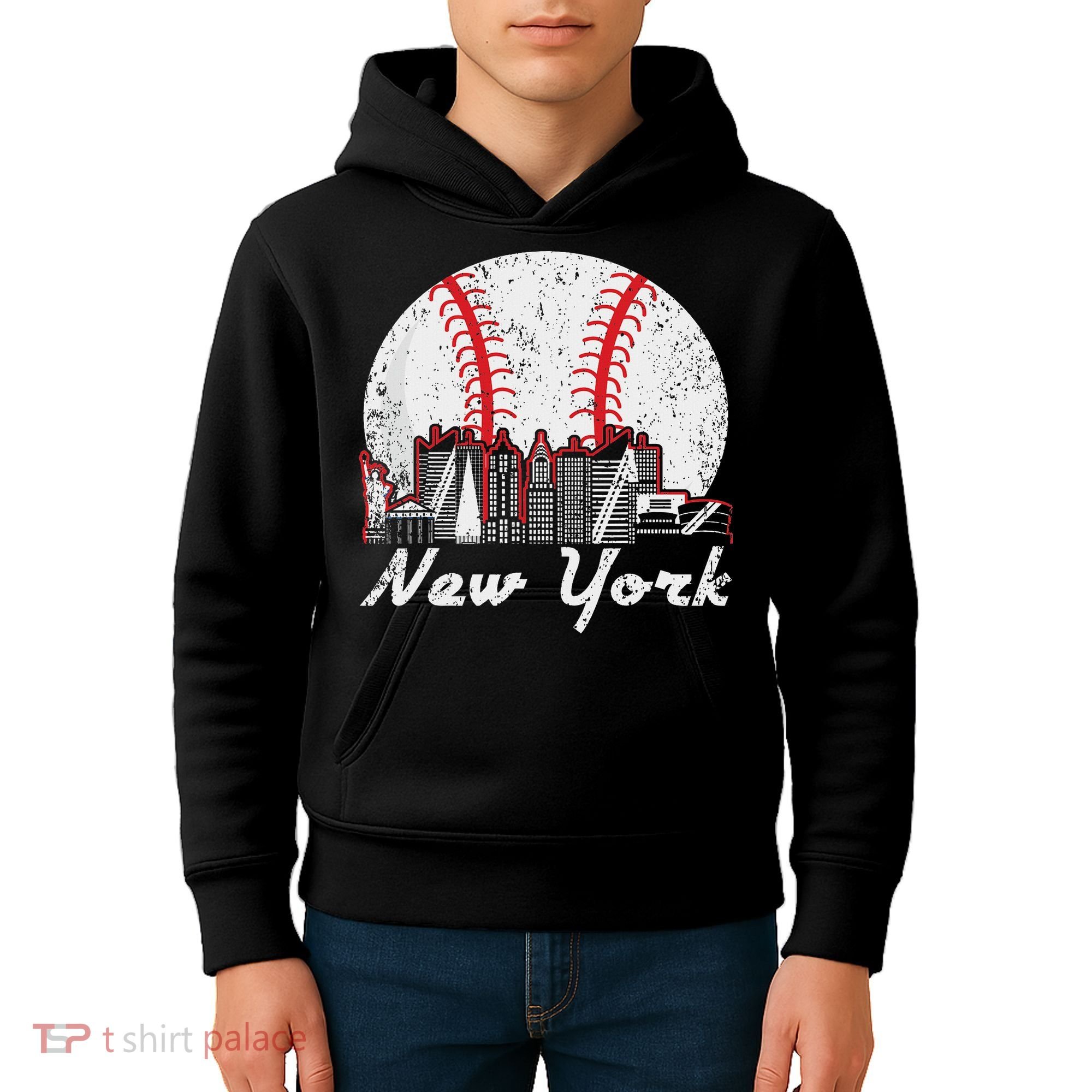 New York Baseball Ny Kids Hoodie