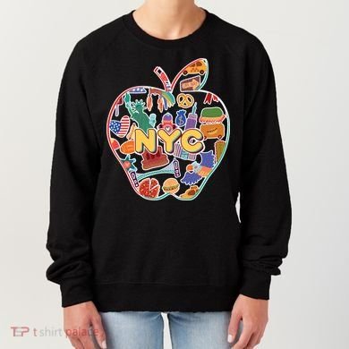NYC Apple Doodle Women's Sweatshirt
