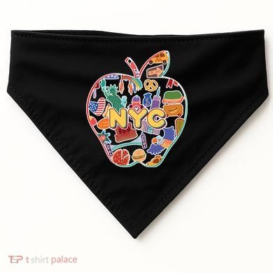NYC Apple Doodle USA-Made Doggie Bandana