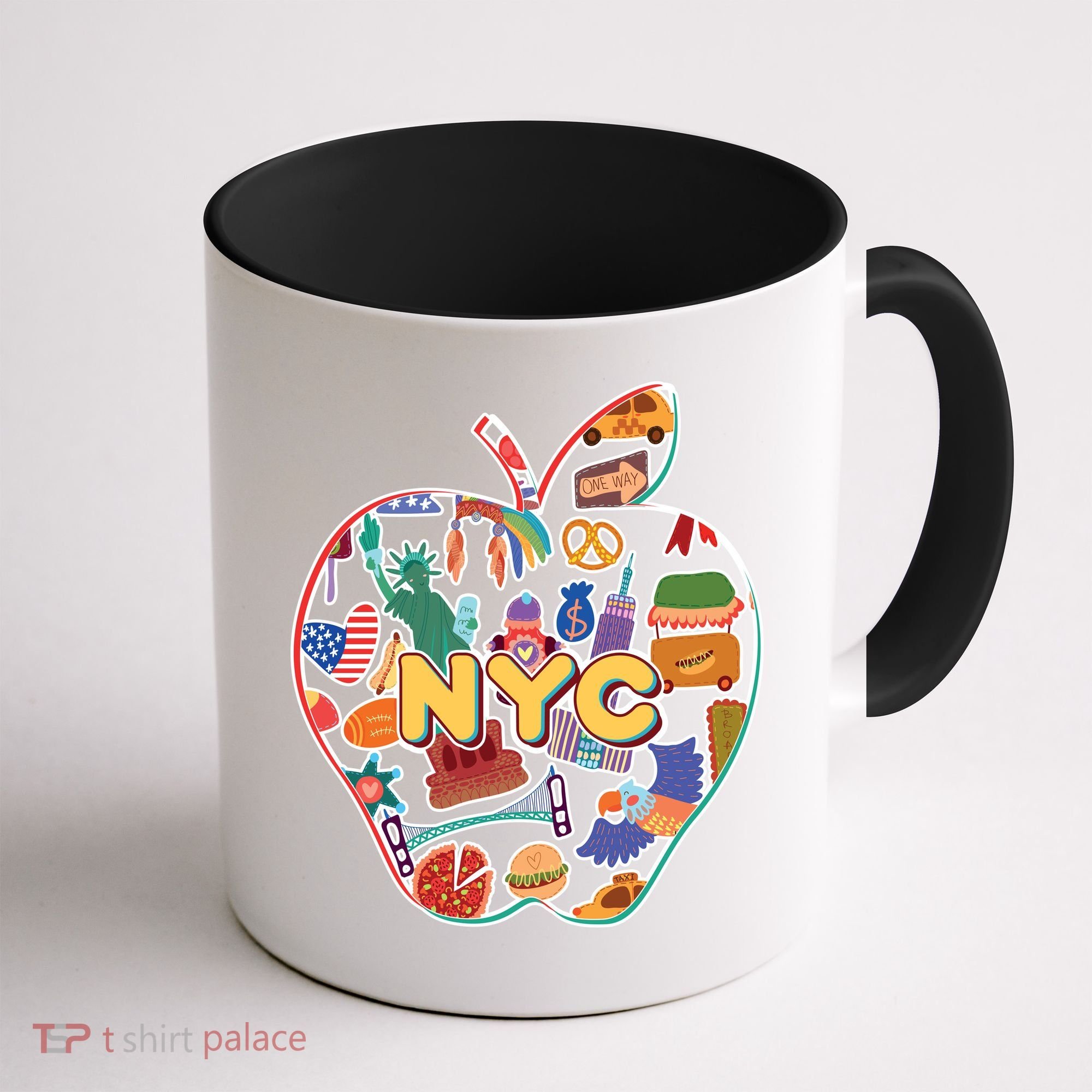 NYC Apple Doodle Coffee Mug