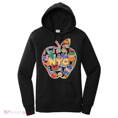 NYC Apple Doodle Women's Hoodie