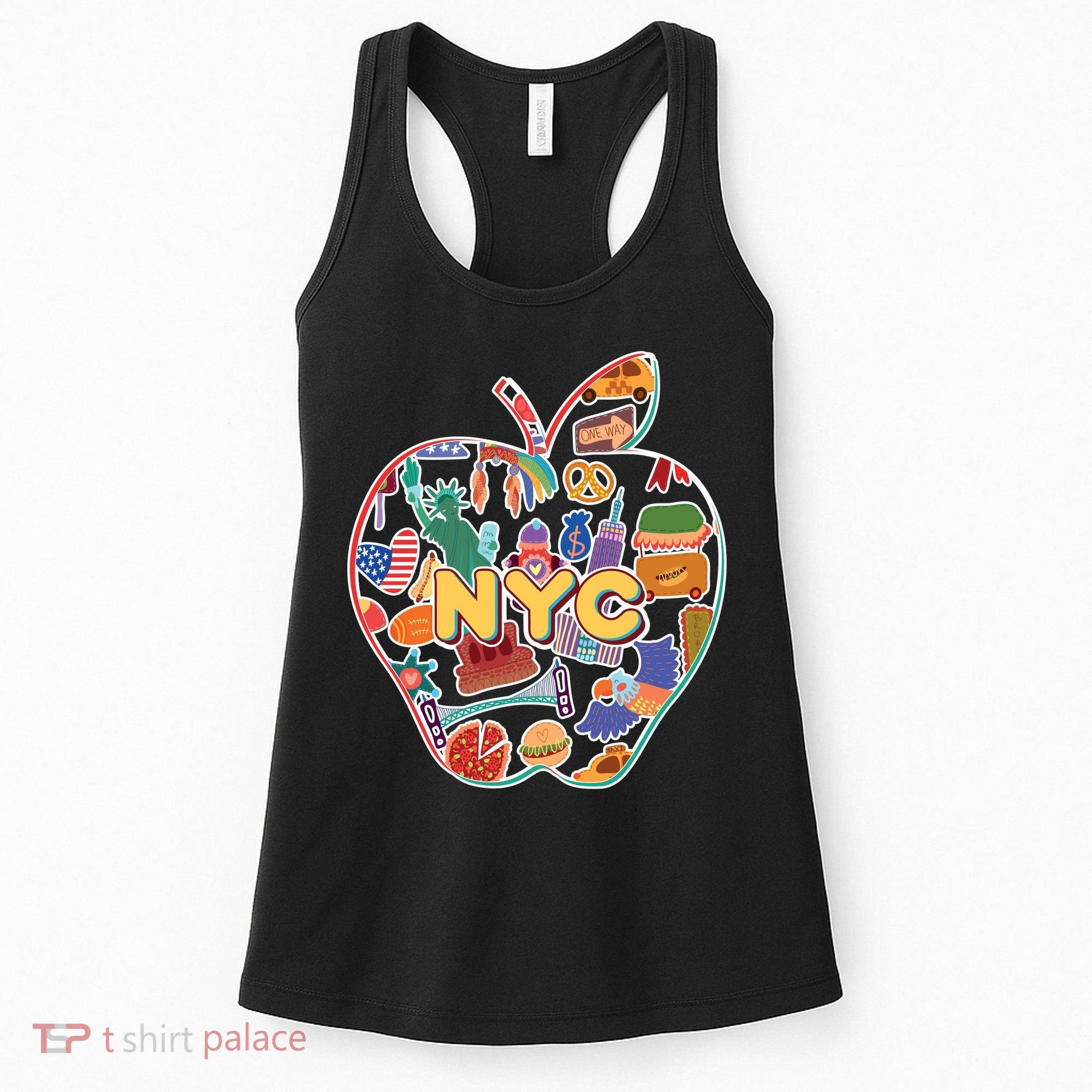 NYC Apple Doodle Women's Tank Top