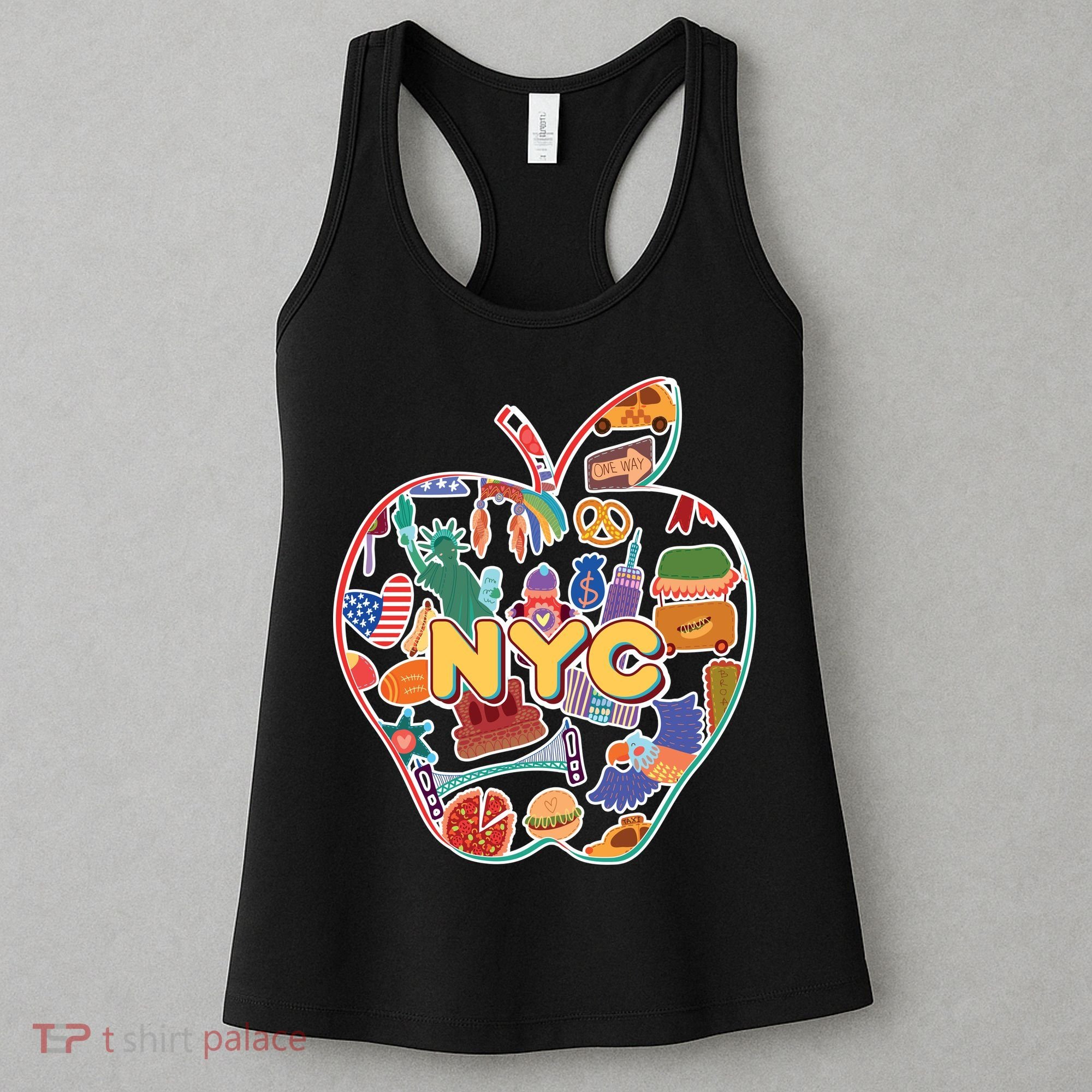 NYC Apple Doodle Women's Tank Top
