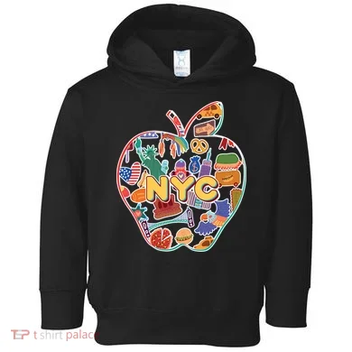 NYC Apple Doodle Toddler Hoodie