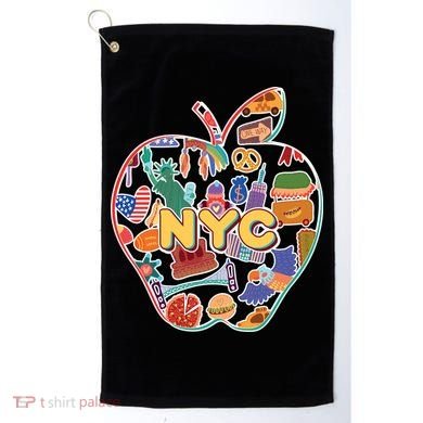 NYC Apple Doodle Golf Towel