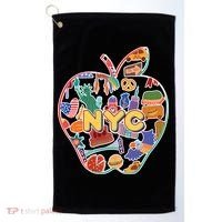 NYC Apple Doodle Golf Towel thumb 0