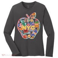 NYC Apple Doodle Women's Long Sleeve Shirt thumb 0