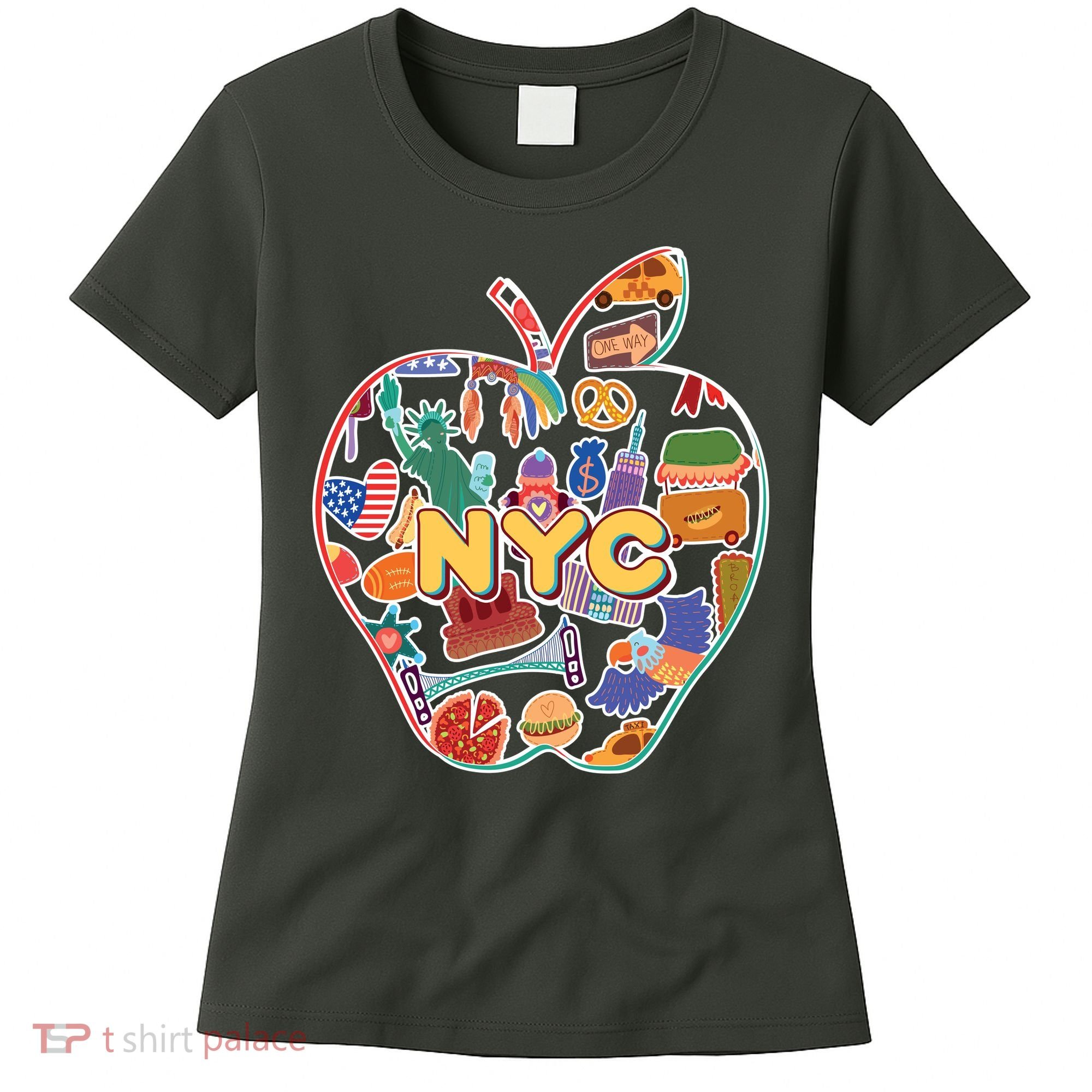 NYC Apple Doodle Women's T-Shirt