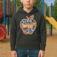 NYC Apple Doodle Kids Hoodie thumb 2