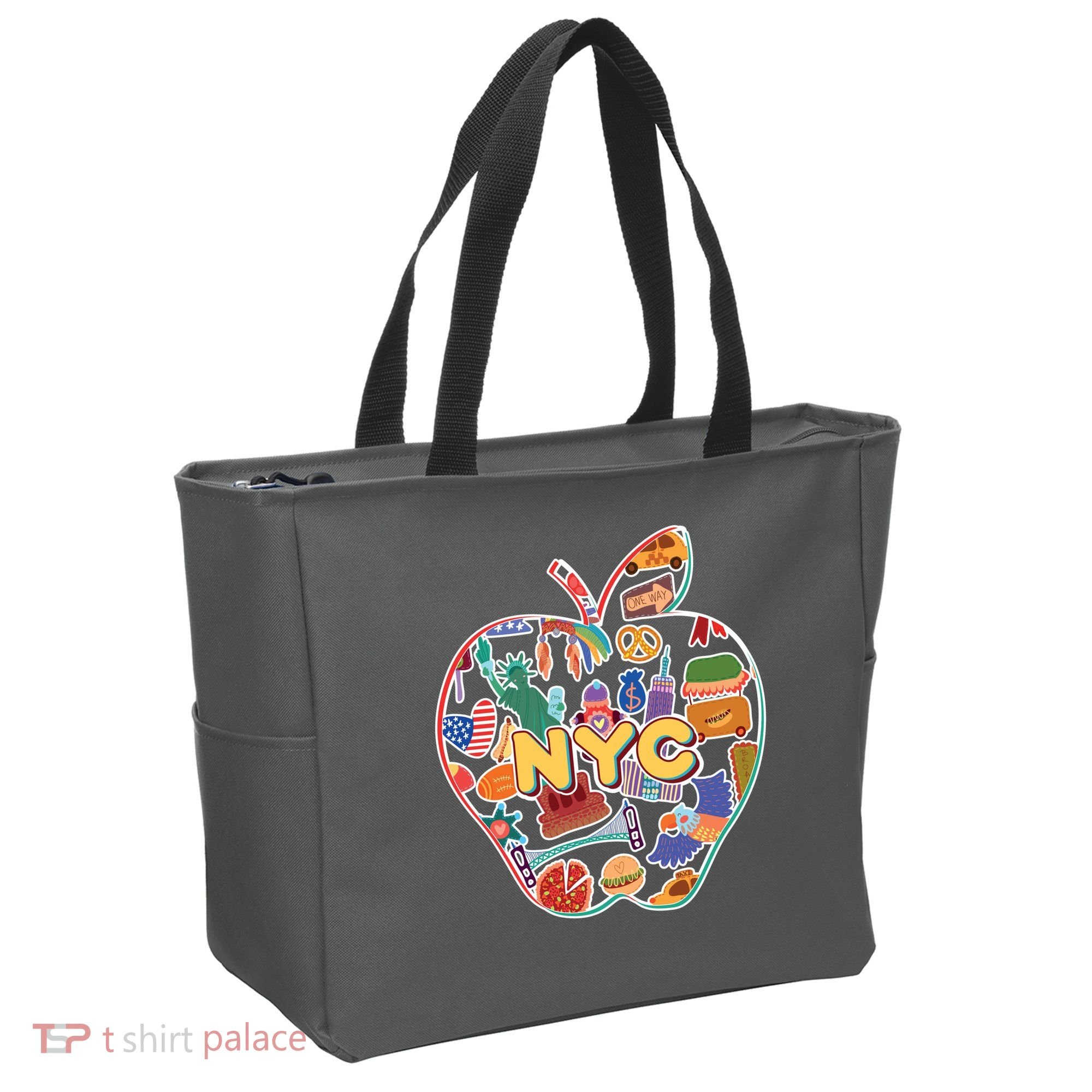 NYC Apple Doodle Tote Bag