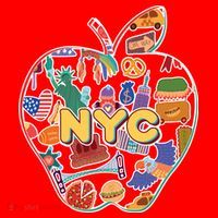 NYC Apple Doodle Santa Hat thumb 1