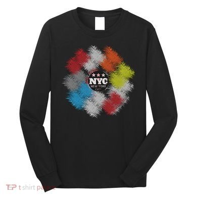 NYC New York City Vinyl Record Long Sleeve Shirt