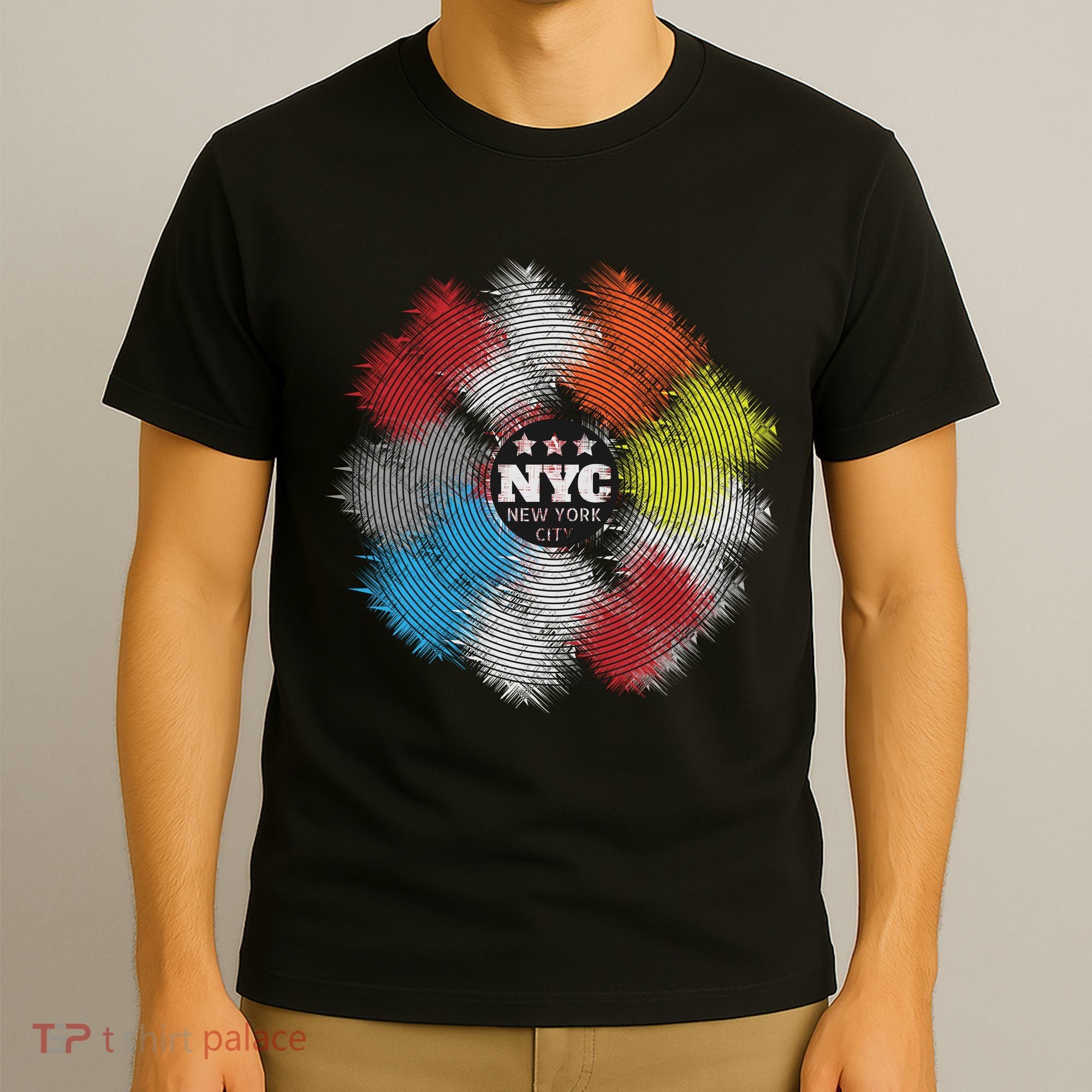 NYC New York City Vinyl Record T-Shirt