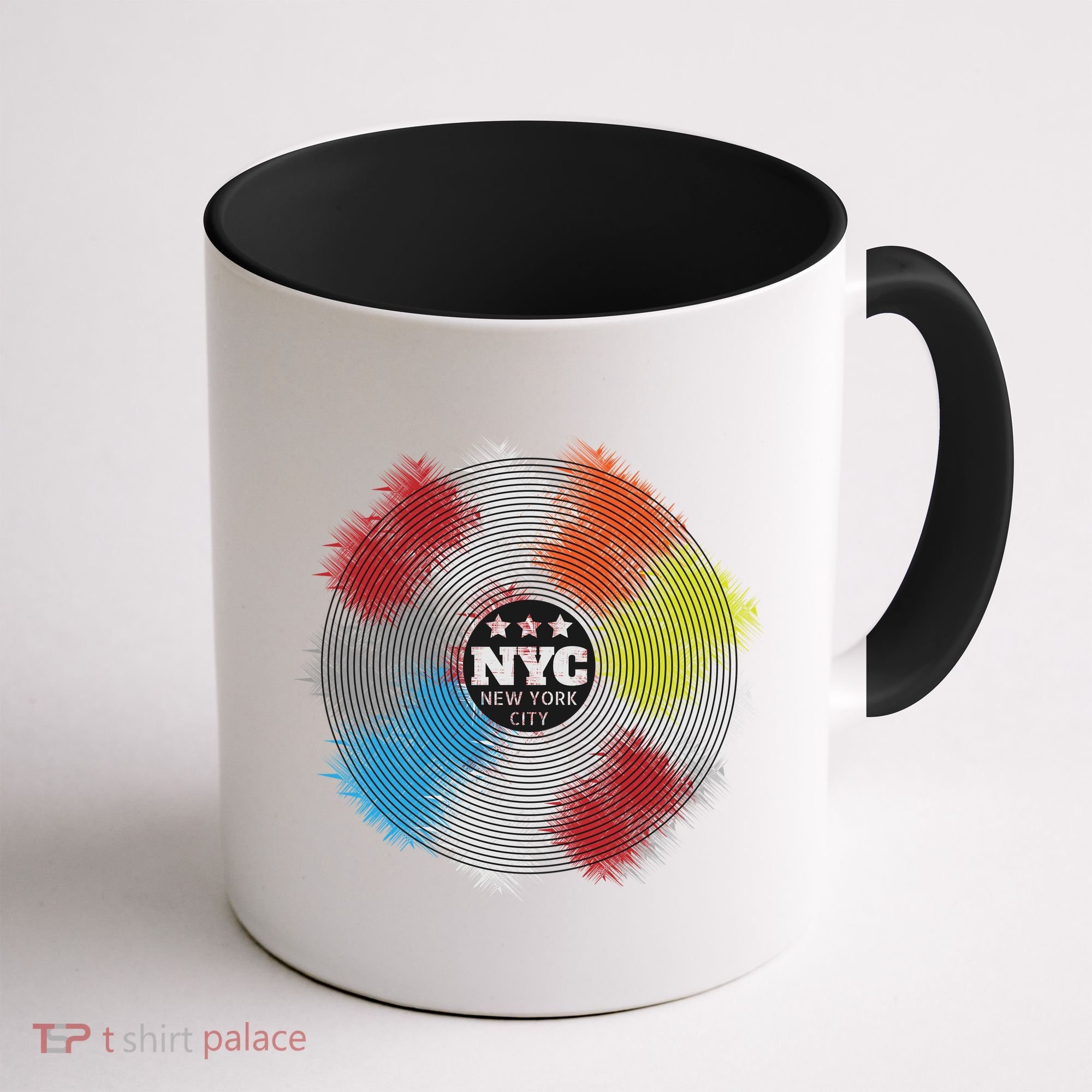 NYC New York City Vinyl Record Coffee Mug