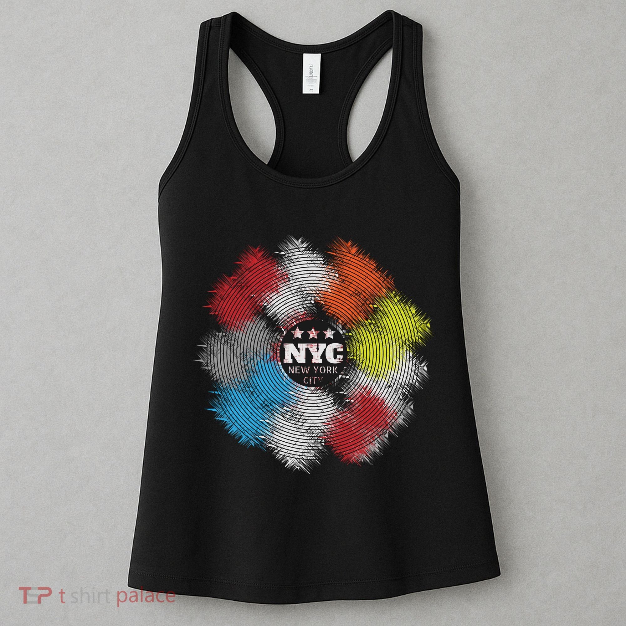 NYC New York City Vinyl Record Women's Tank Top