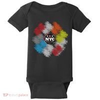 NYC New York City Vinyl Record Baby Bodysuit thumb 0