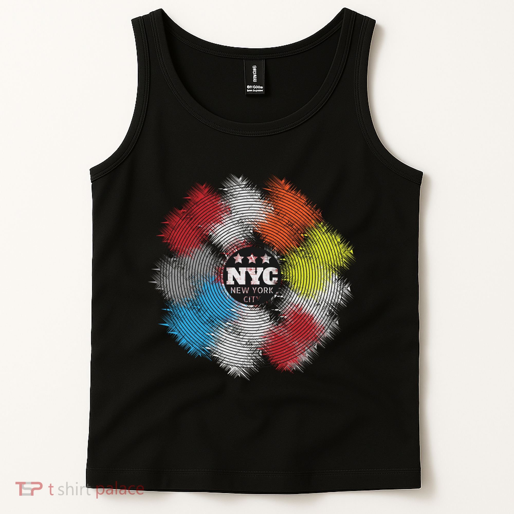 NYC New York City Vinyl Record Tank Top