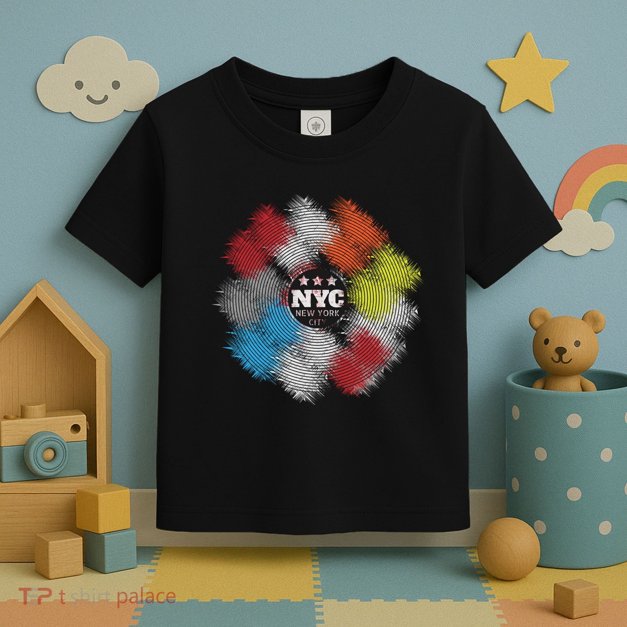 NYC New York City Vinyl Record Toddler T-Shirt