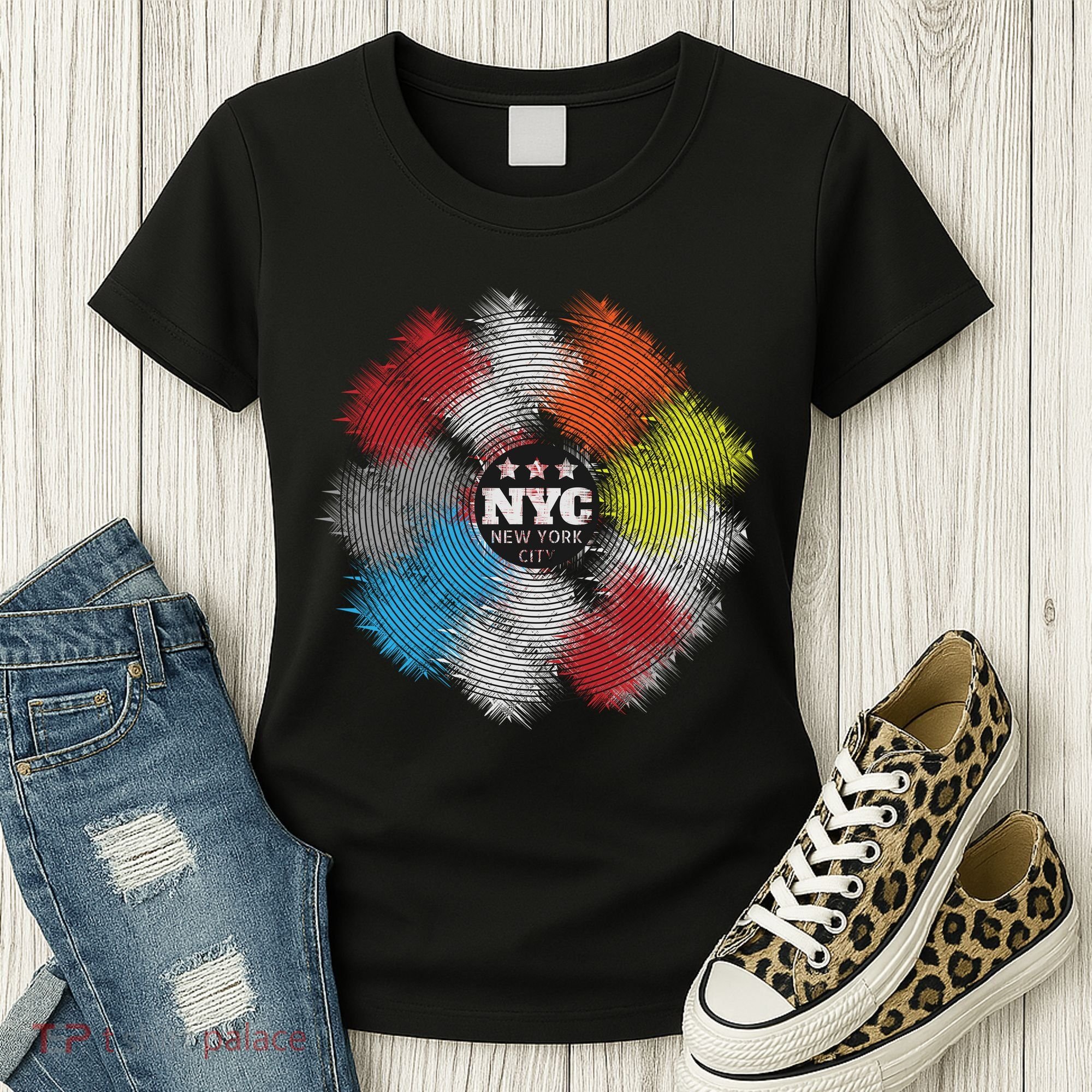 NYC New York City Vinyl Record Women's T-Shirt