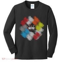 NYC New York City Vinyl Record Kids Long Sleeve Shirt thumb 0