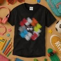 NYC New York City Vinyl Record Kids T-Shirt thumb 3