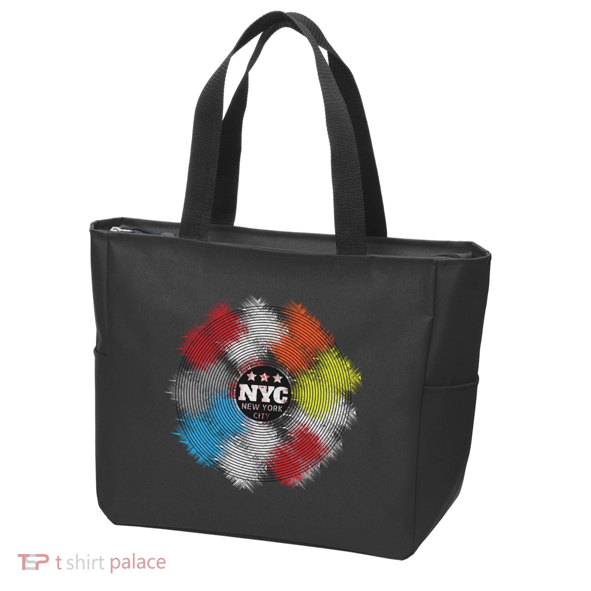 NYC New York City Vinyl Record Tote Bag