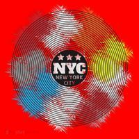 NYC New York City Vinyl Record Santa Hat thumb 1