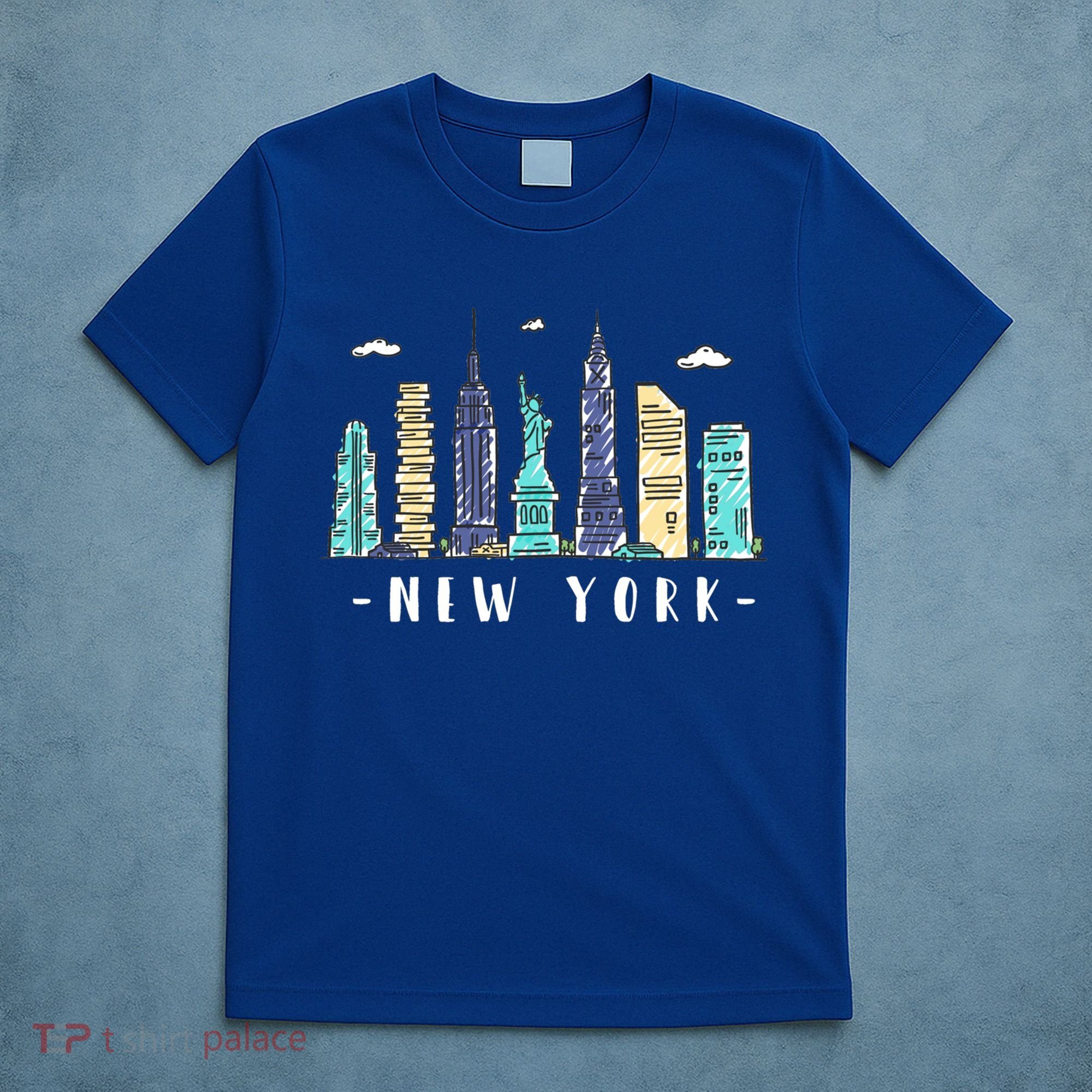 New York City Nyc Skyline Ny Watercolor Souvenir Gift Cute Gift T-Shirt