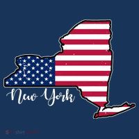 New York City United States Map T-Shirt thumb 7