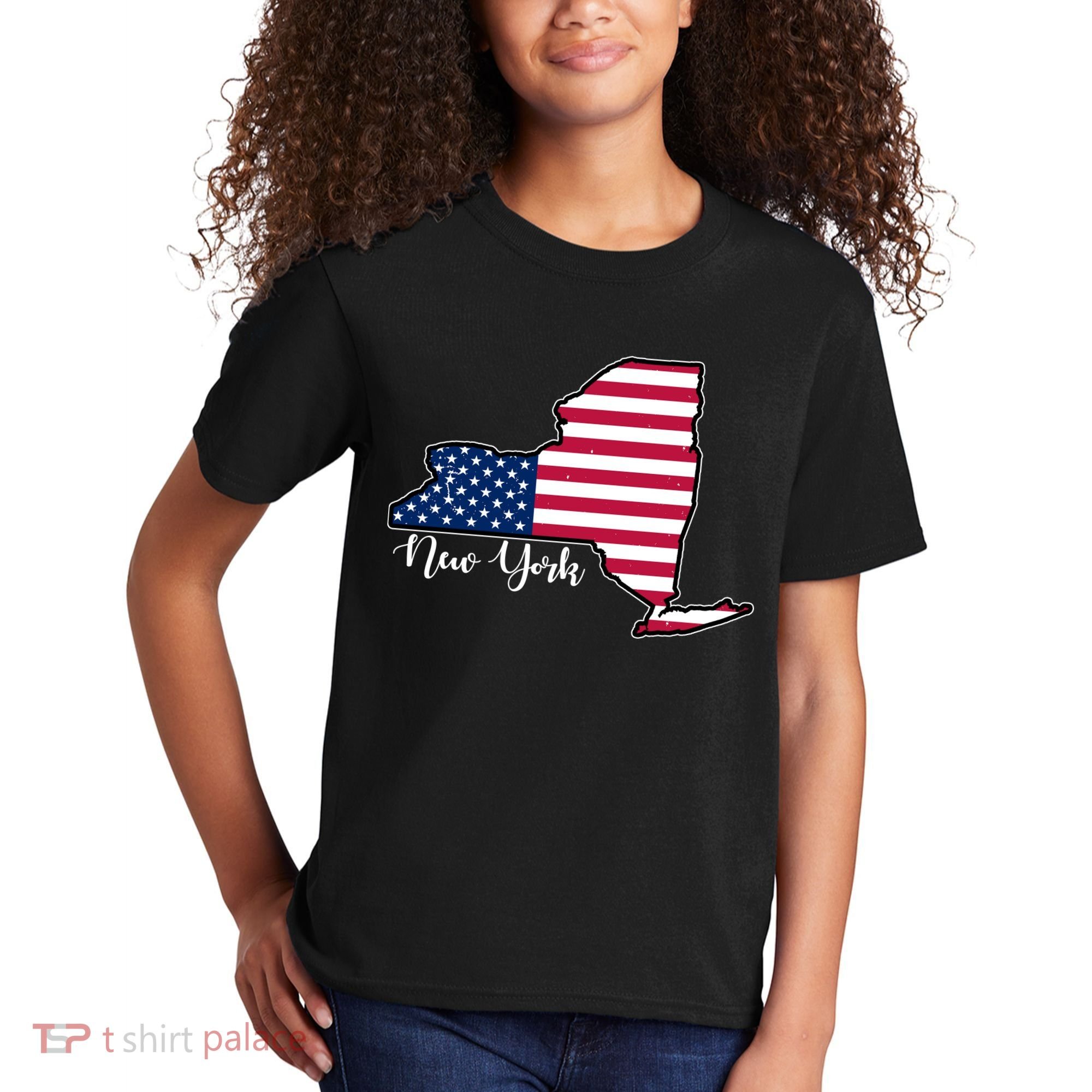 New York City United States Map Kids T-Shirt