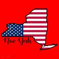 New York City United States Map Santa Hat thumb 1