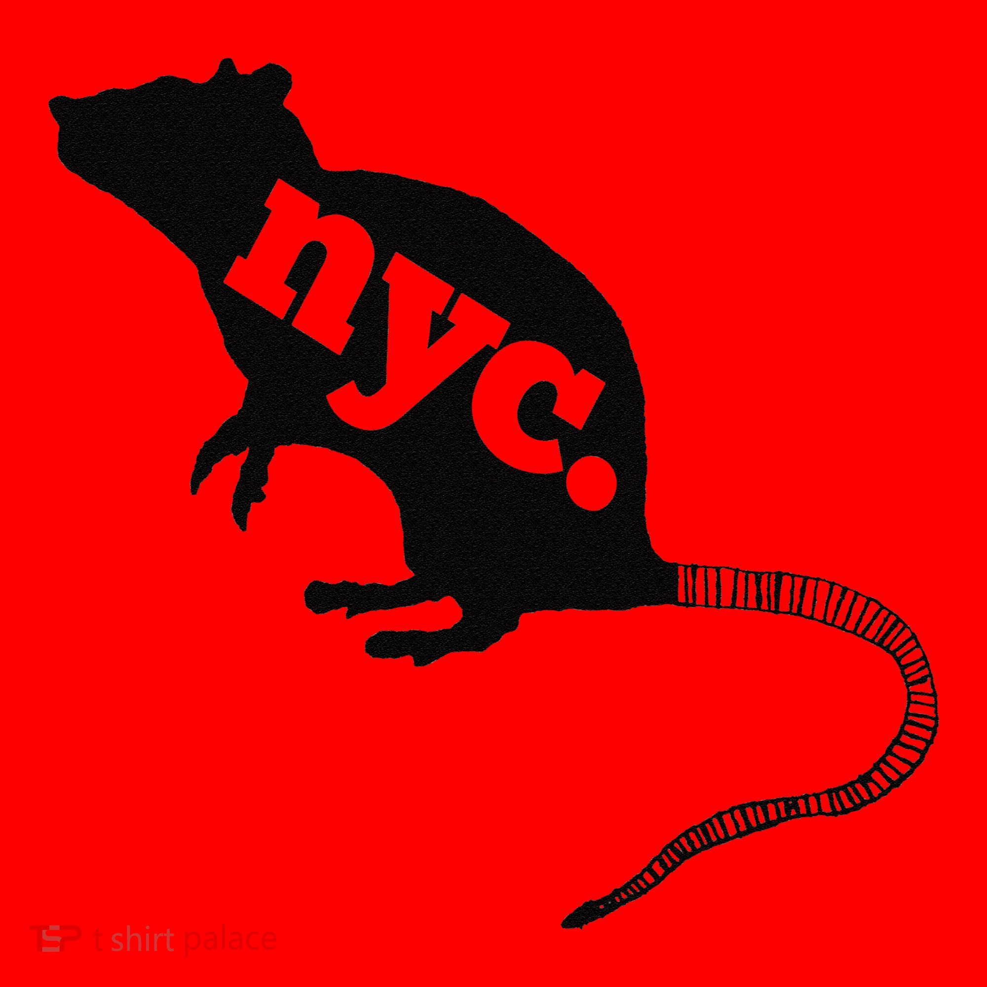 New York City Nyc Rat Logo Santa Hat