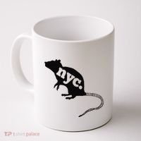 New York City Nyc Rat Logo Coffee Mug thumb 0