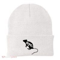 New York City Nyc Rat Logo Beanie thumb 0