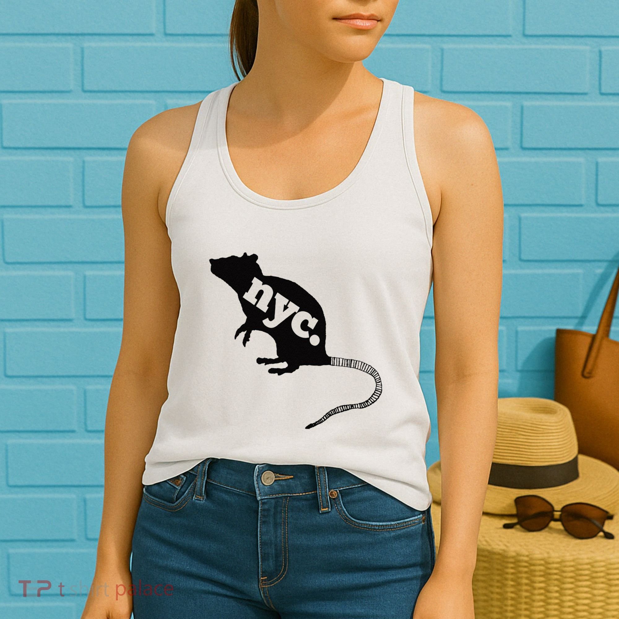 New York City Nyc Rat Logo Women's Tank Top