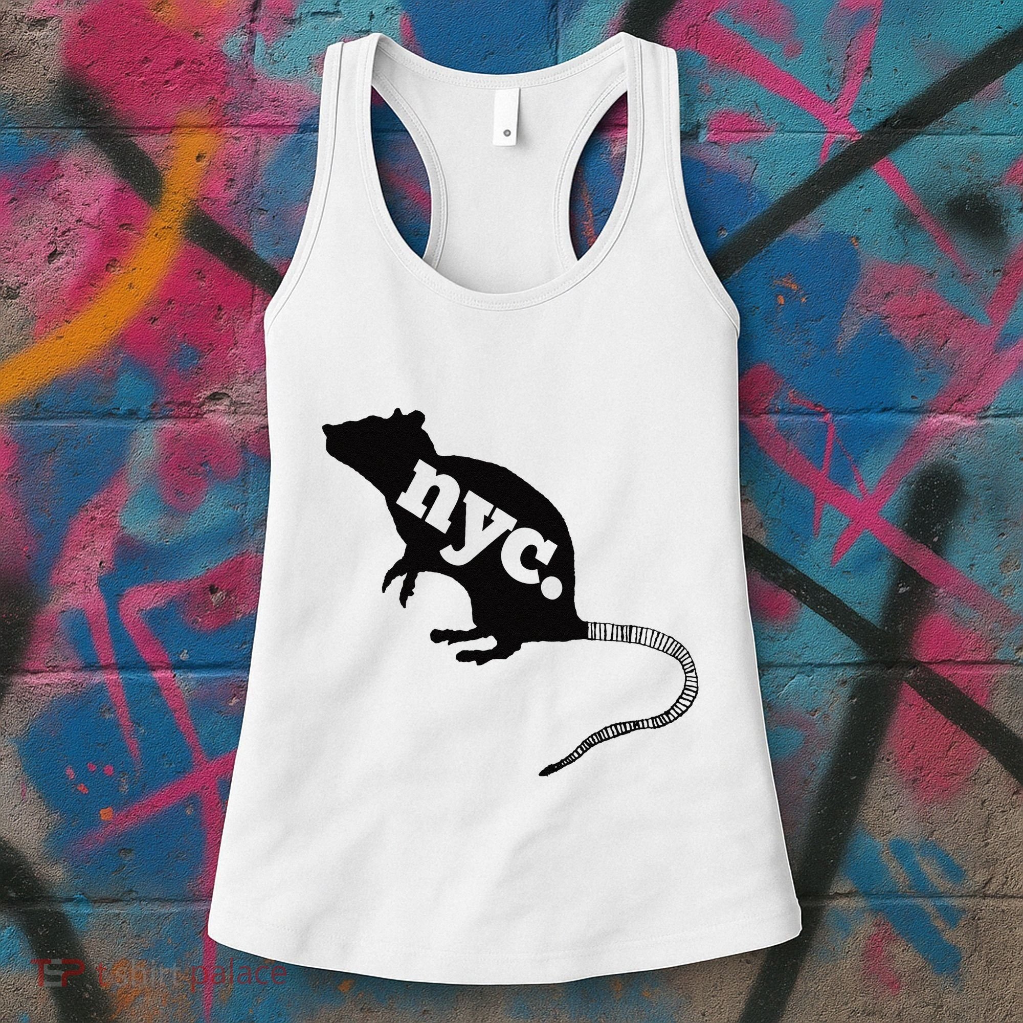 New York City Nyc Rat Logo Women's Tank Top