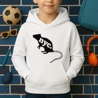 New York City Nyc Rat Logo Kids Hoodie thumb 2