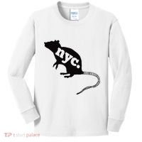 New York City Nyc Rat Logo Kids Long Sleeve Shirt thumb 0