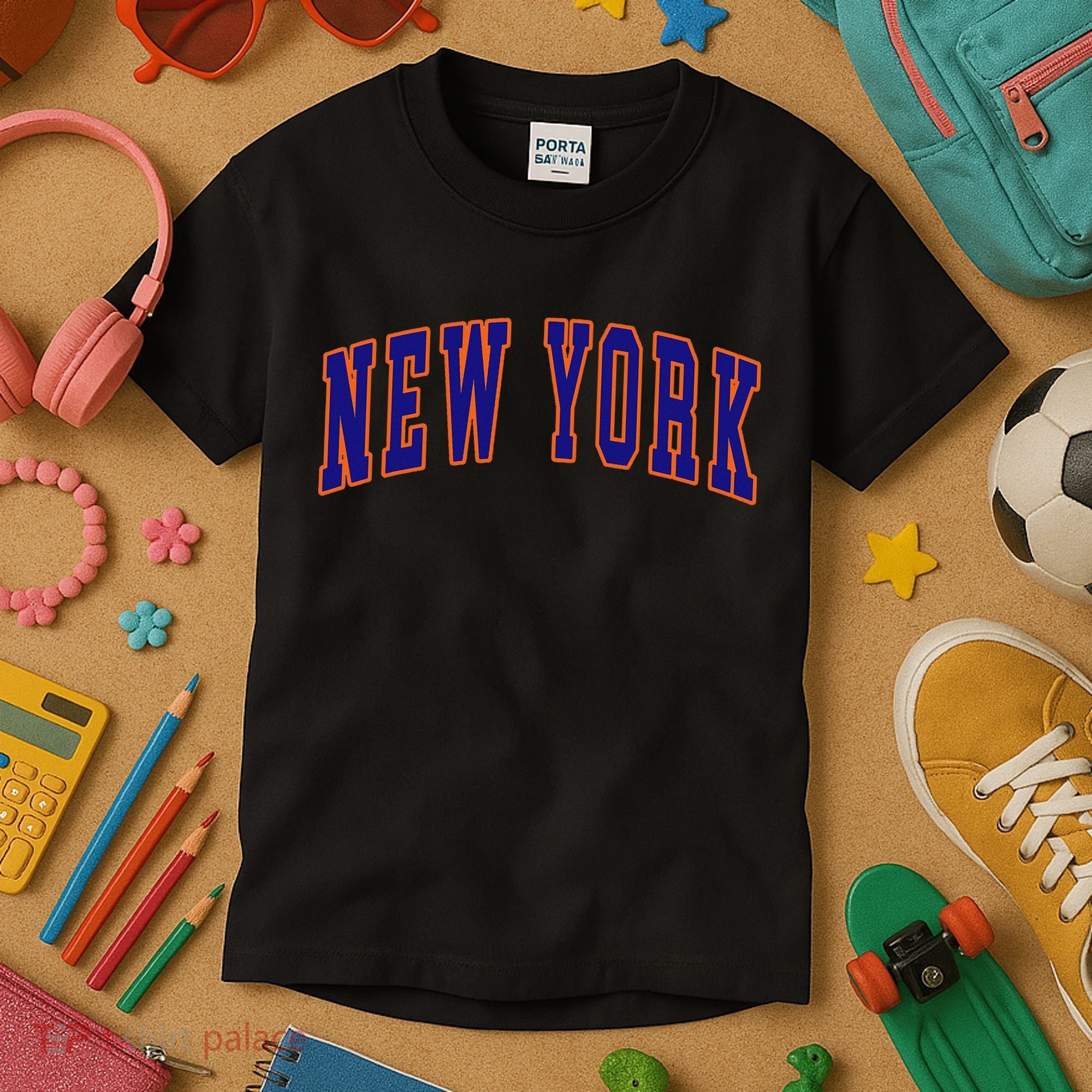 New York City Text Kids T-Shirt