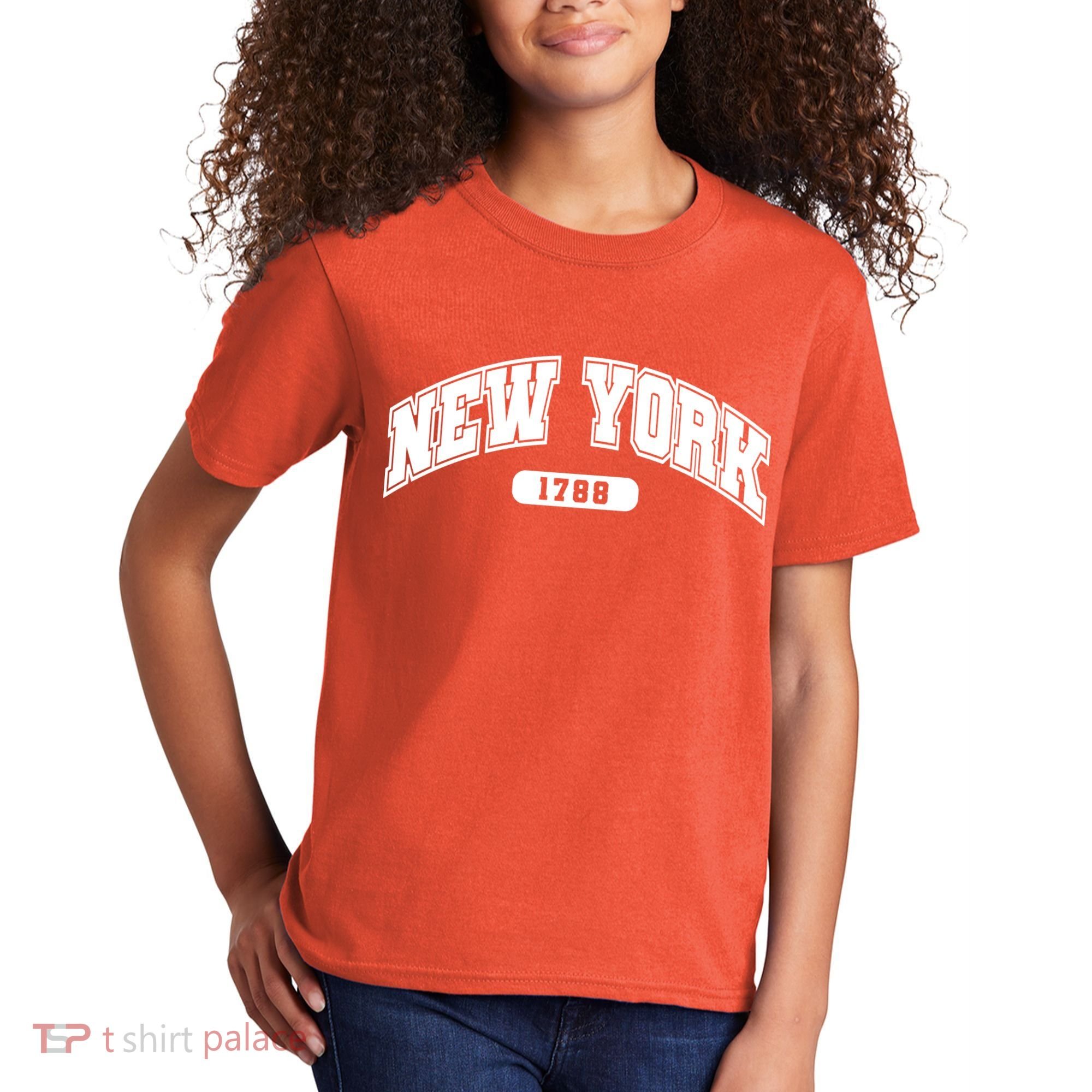 New York Collegiate Style 1788 Kids T-Shirt