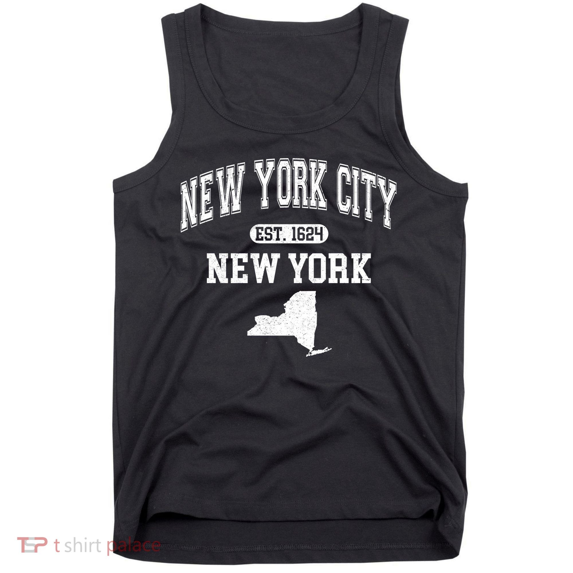 New York City New York Est 1624 Varsity Tank Top