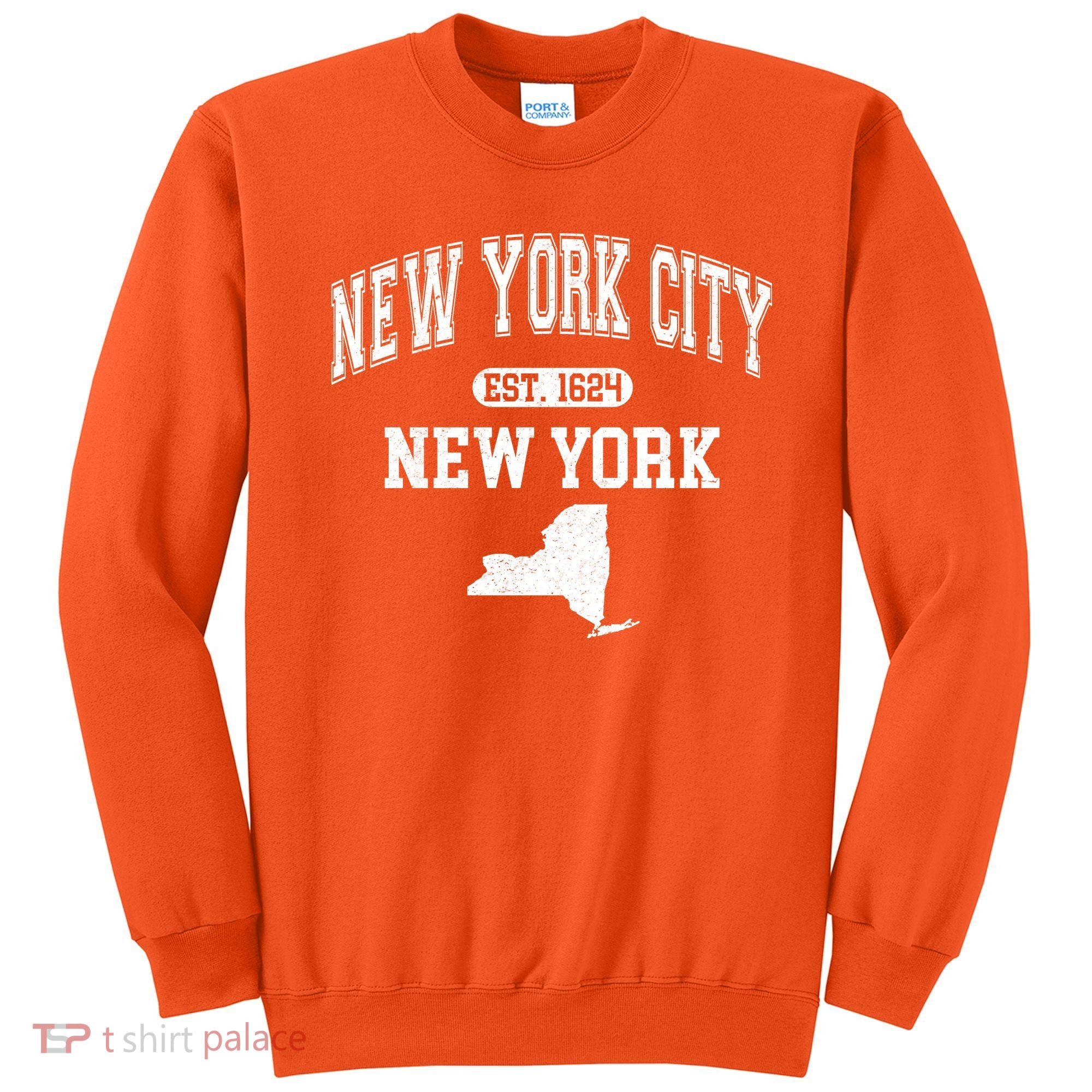 New York City New York Est 1624 Varsity Sweatshirt