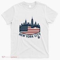 New York City Travel Flag Series Souvenir  T-Shirt thumb 0