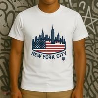 New York City Travel Flag Series Souvenir  T-Shirt thumb 3