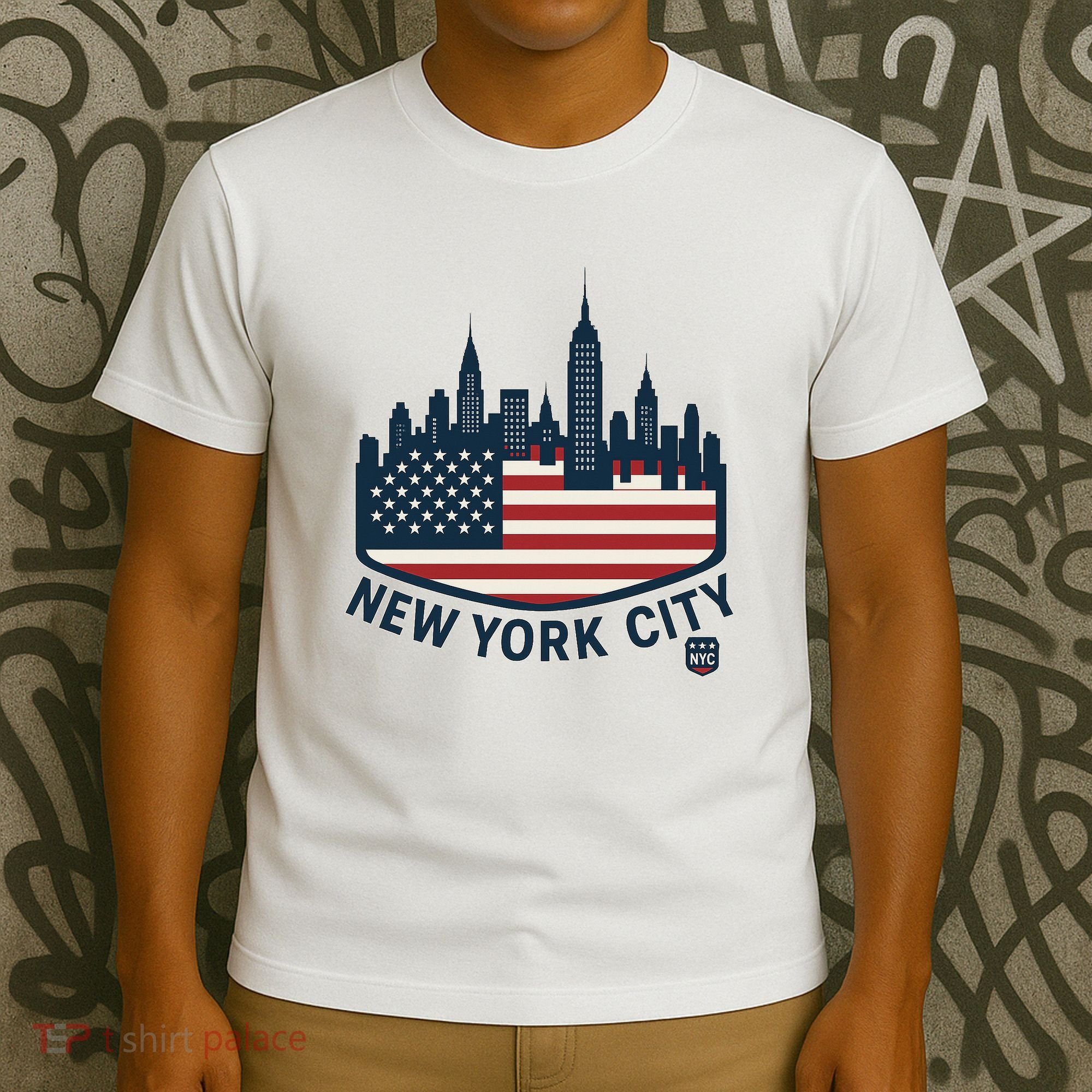 New York City Travel Flag Series Souvenir  T-Shirt